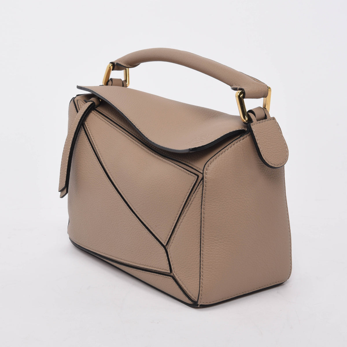 Loewe Sand Grained Calfskin Small Puzzle Bag