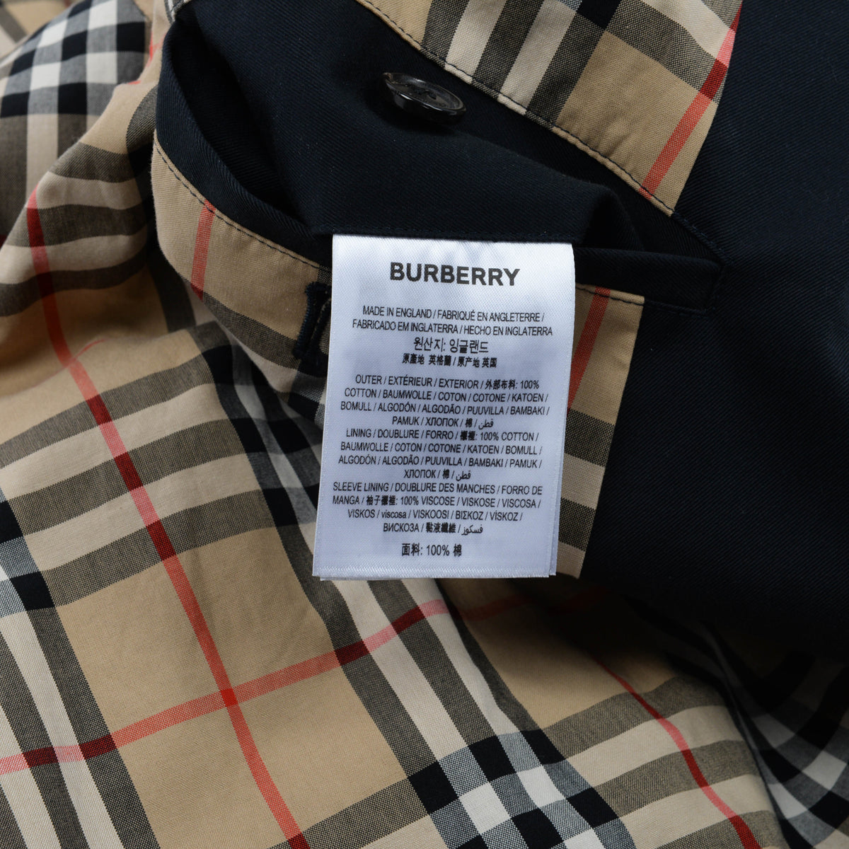 Burberry Black Cotton Single Breasted Hooded Coat IT 52