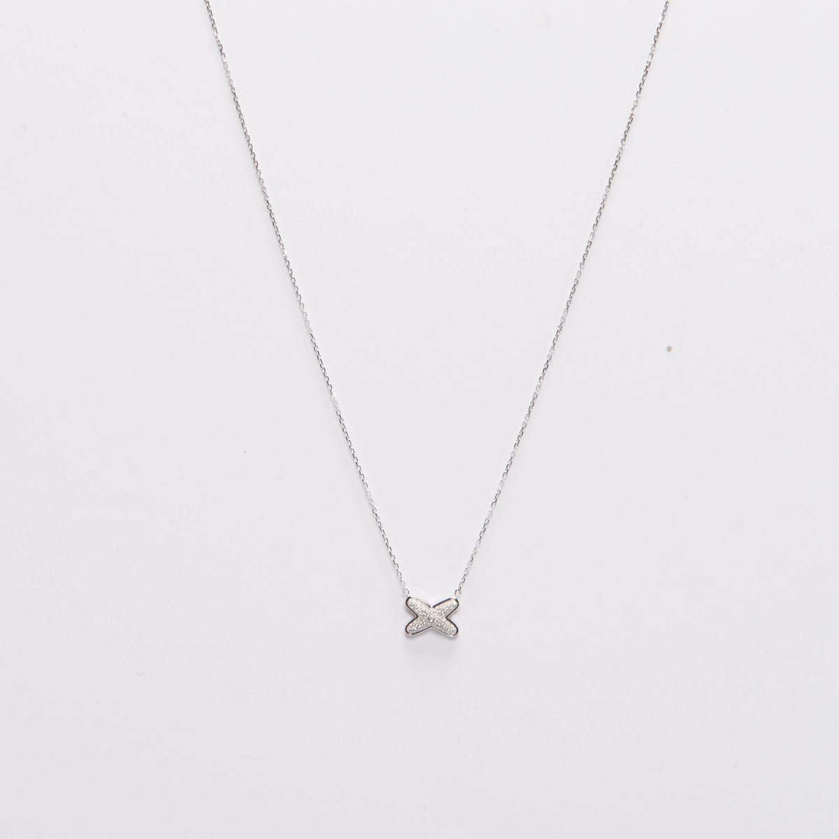 Chaumet White Gold & Diamonds Jeux De Liens Necklace