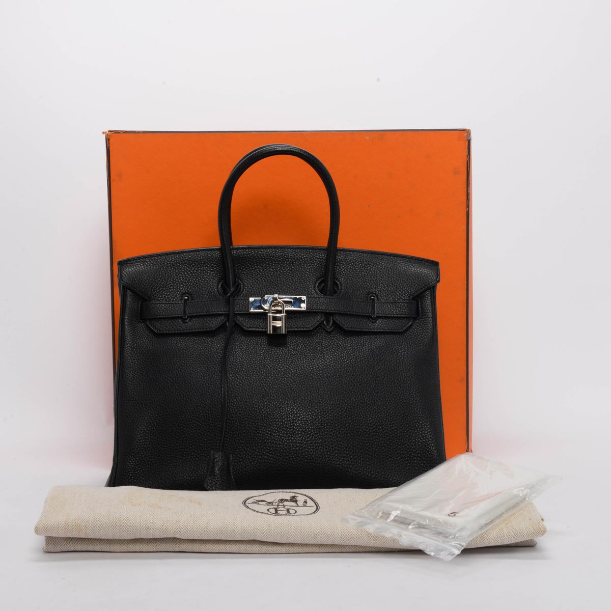 Hermes Black Togo Birkin 35 PHW