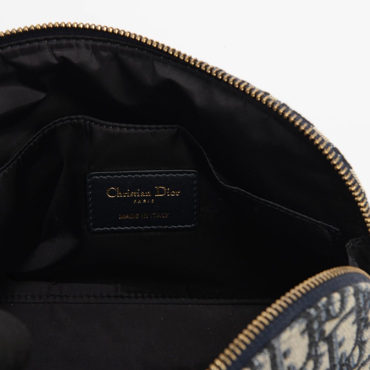 Dior Navy Oblique Cosmetic Case