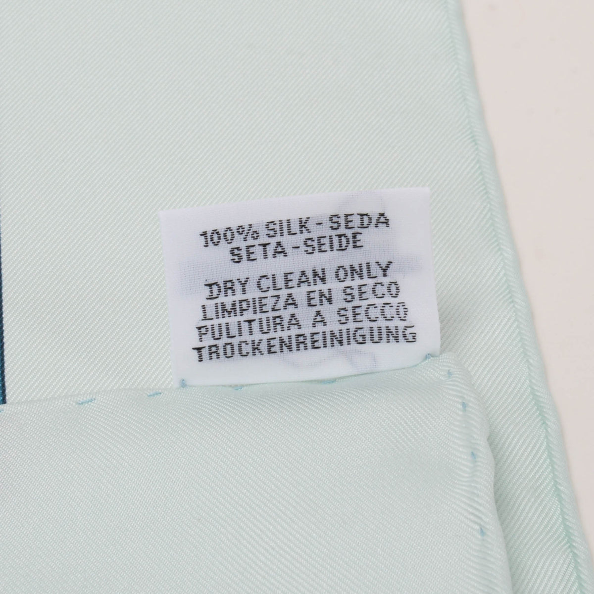 Hermes Pale Blue Silk Perspective Scarf