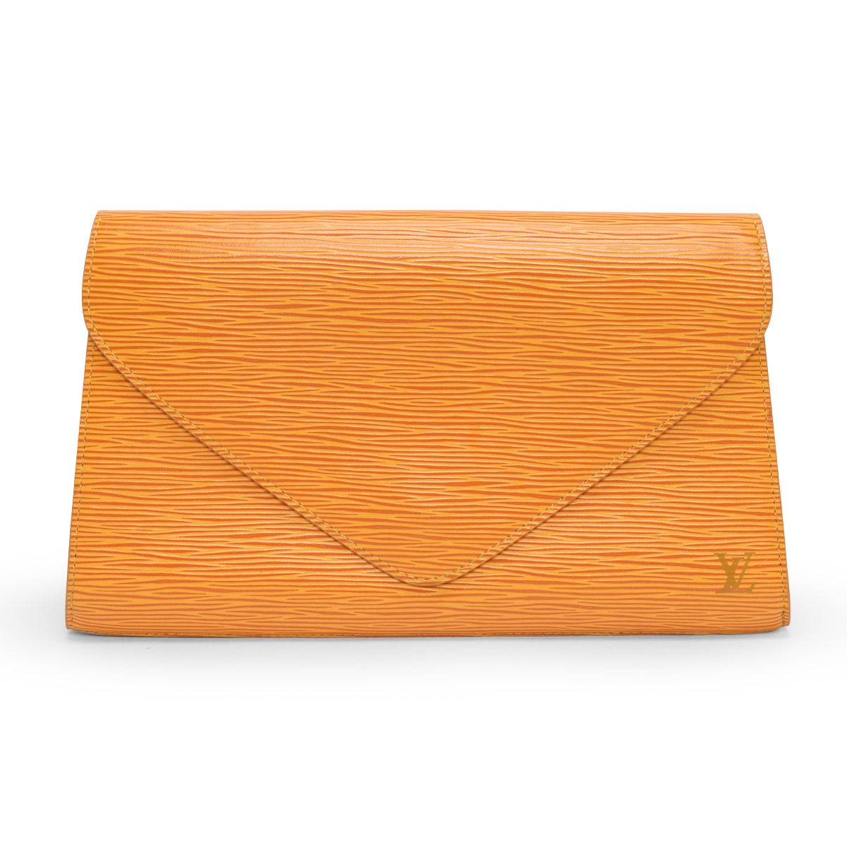 Louis Vuitton Yellow Epi Leather Art Deco Clutch