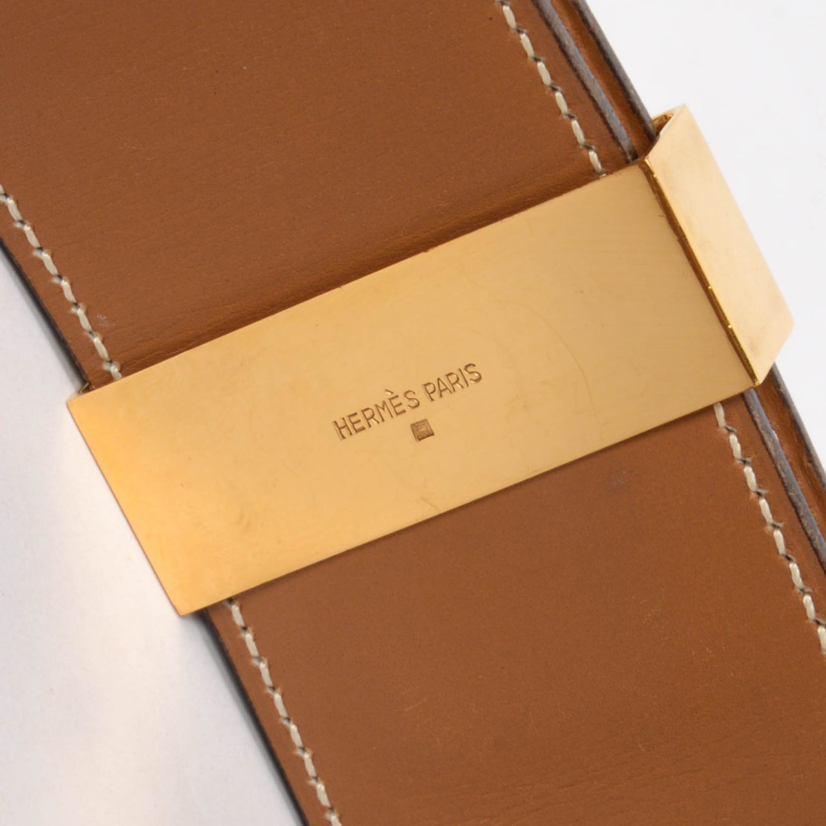 Hermes Gold Epsom Collier de Chien Belt GHW