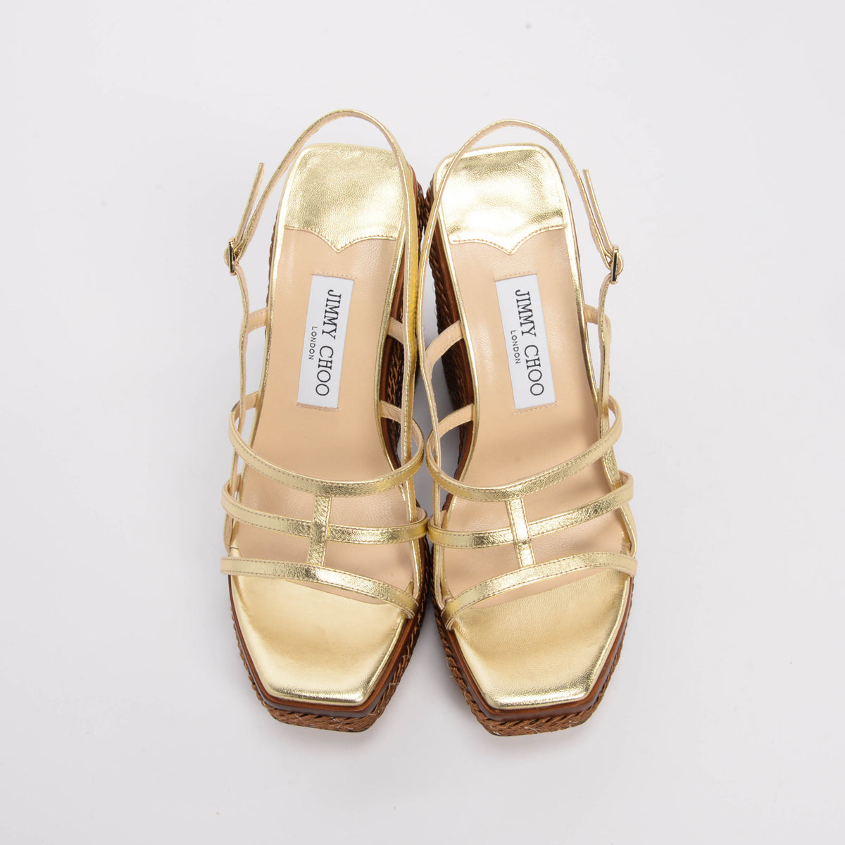 Jimmy Choo Brown Rope Ariela Espadrille Wedges 39