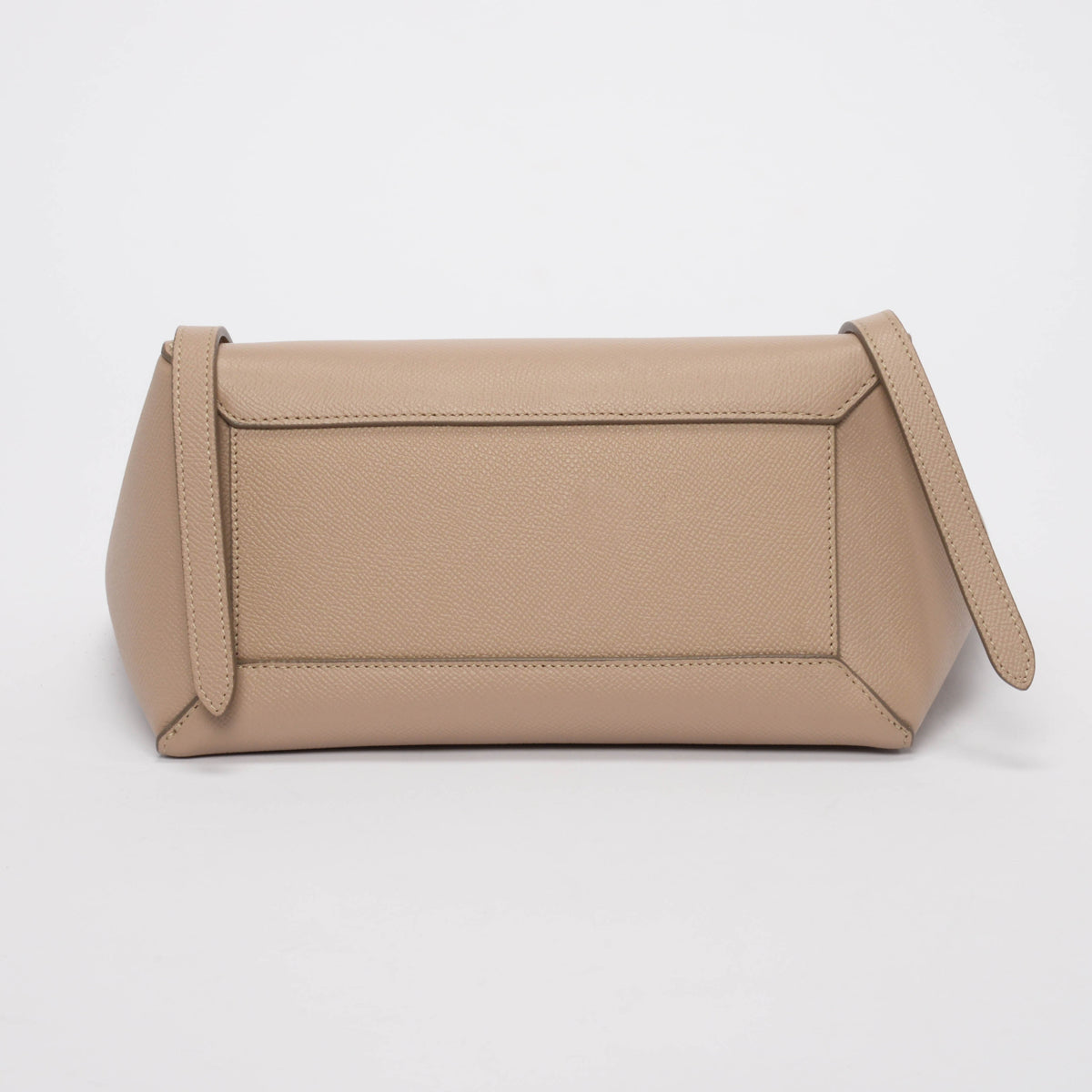 Celine Beige Grained Calfskin Micro Belt Bag