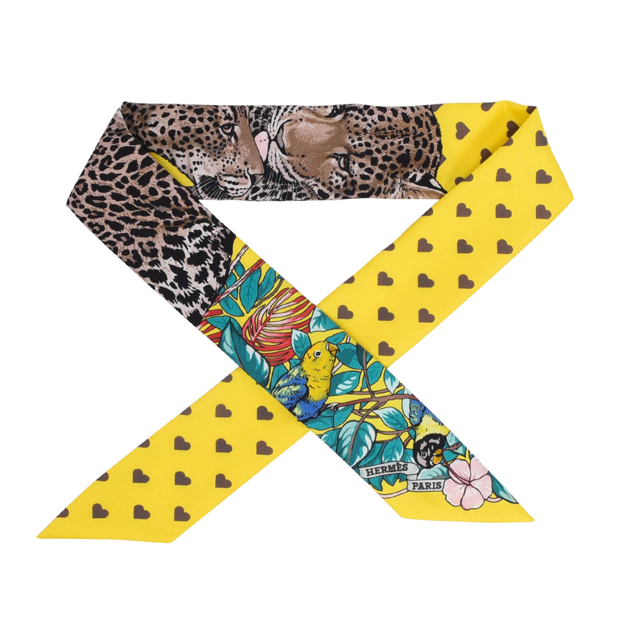 Hermes Yellow Silk Jungle Love Love Twilly