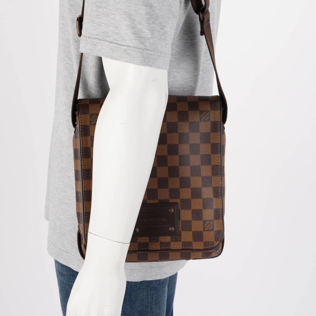 Louis Vuitton Damier Ebene Brooklyn PM Messenger Bag