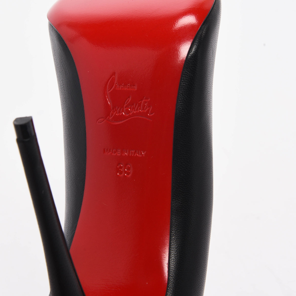 Christian Louboutin Black Nappa Pigalle Follies 100 Pumps 39