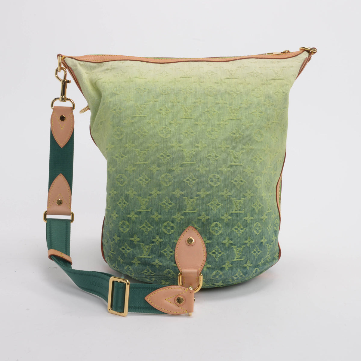 Louis Vuitton Green Ombre Monogram Denim Sunburst PM