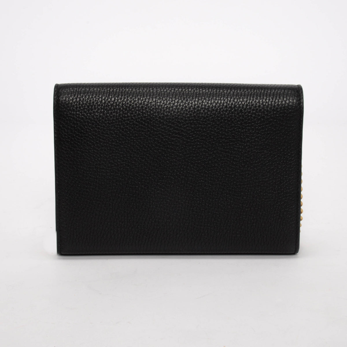 Gucci Black Calfskin GG Marmont Wallet On Chain