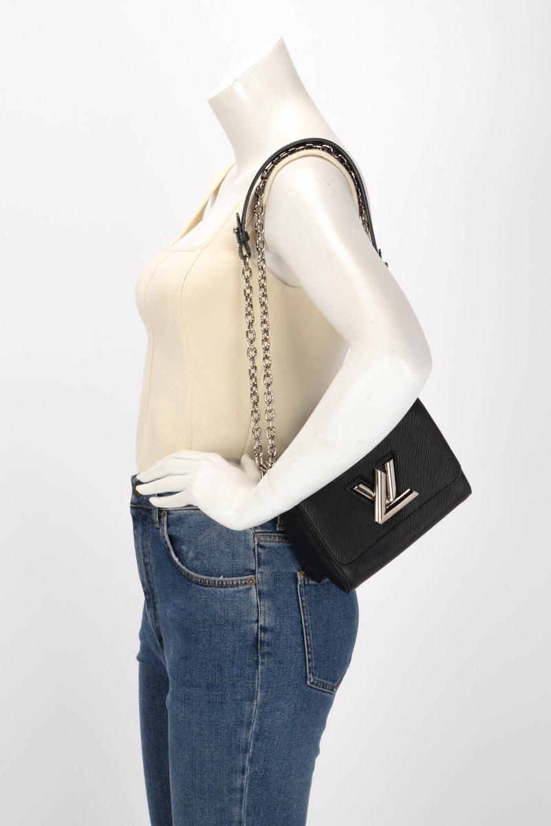 Louis Vuitton Black Epi Leather Twist PM Bag