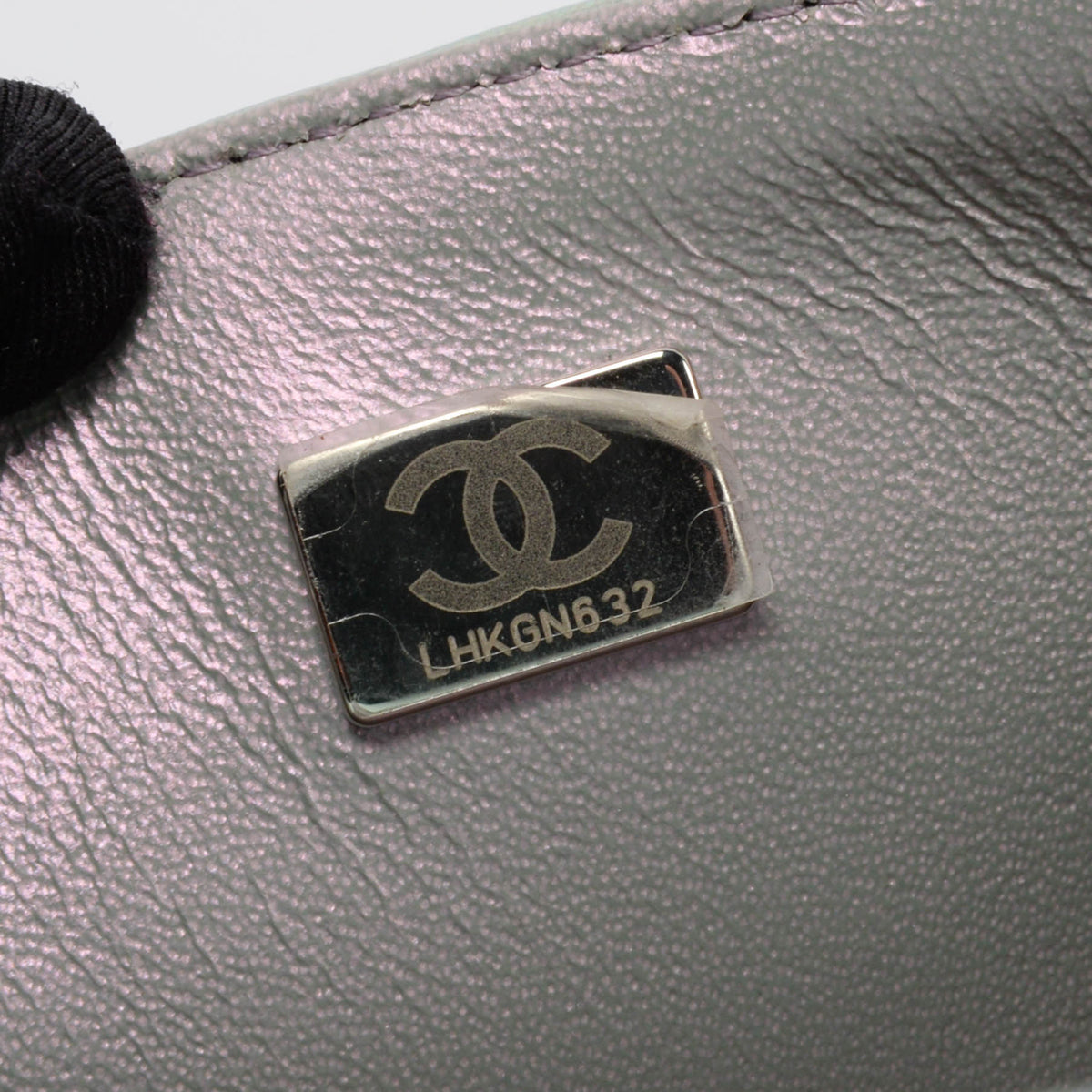 Chanel Purple Iridescent Calfskin Mini Rectangular Flap Bag
