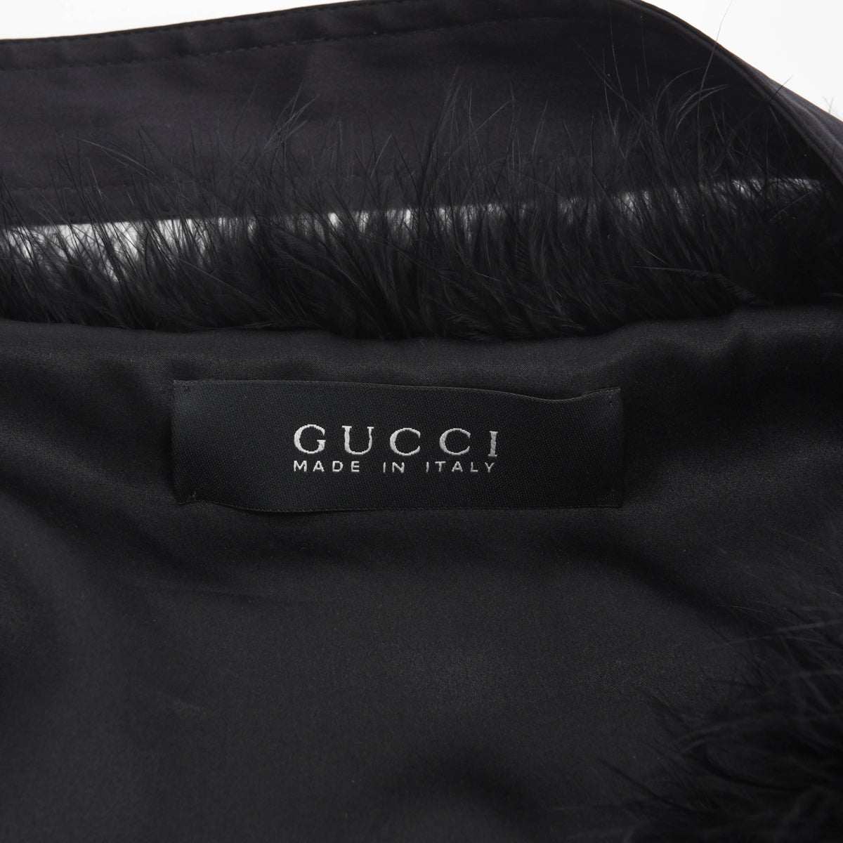 Gucci Black Marabou Bolero Jacket IT 40