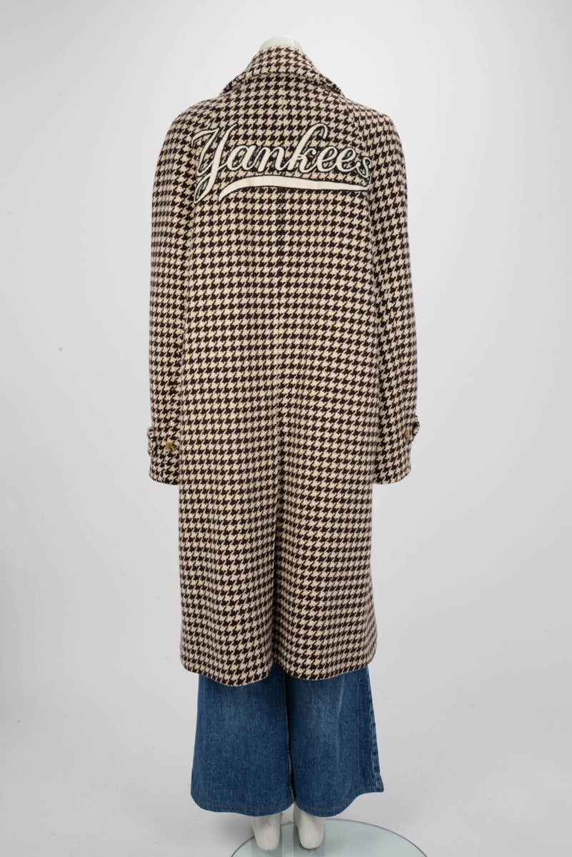 Gucci Brown Houndstooth NY Yankees Coat It 50