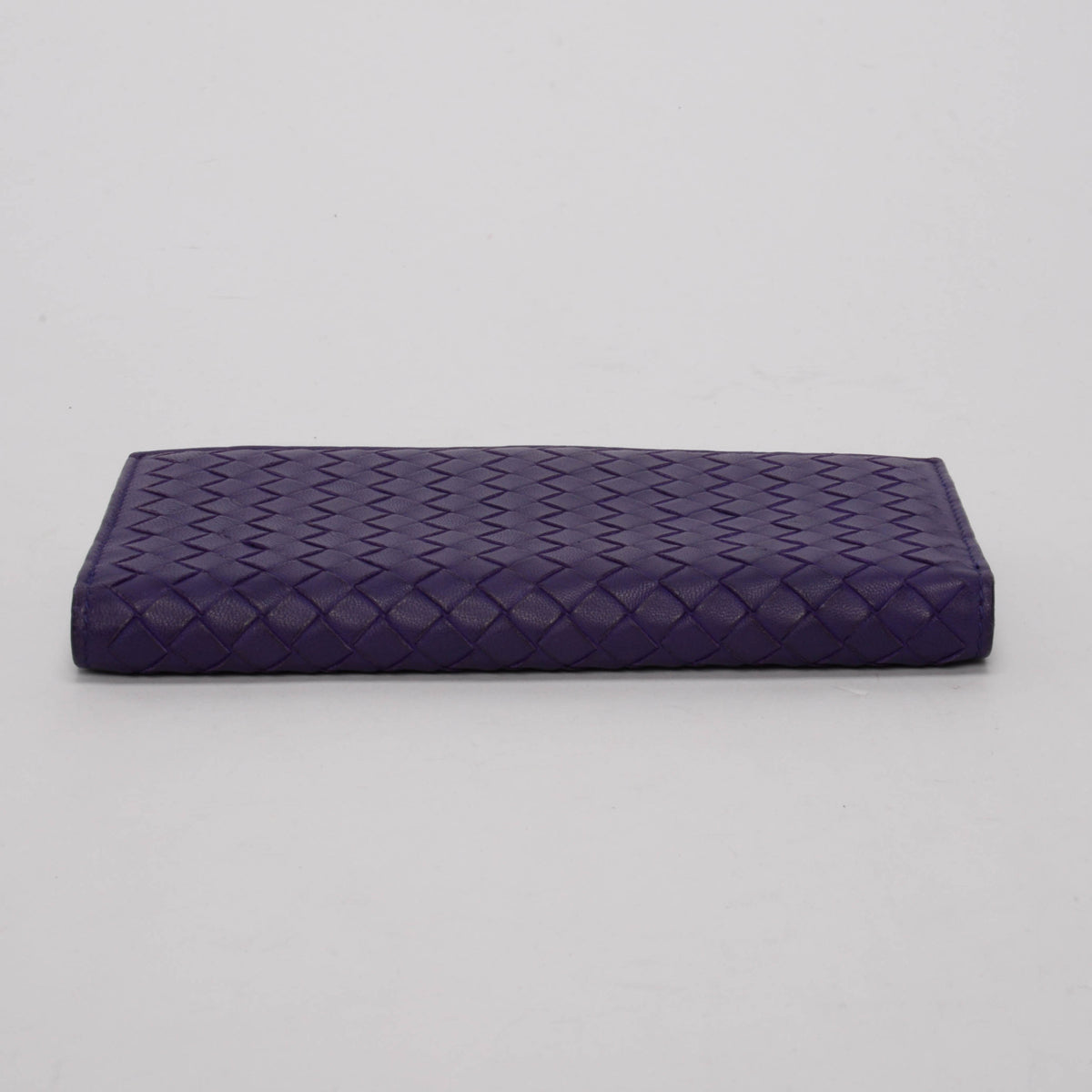 Bottega Veneta Purple Nappa Intrecciato Bi-Fold Wallet