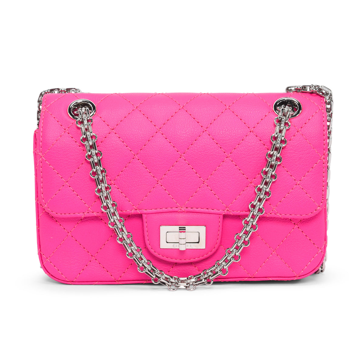 Chanel Neon Pink Goatskin 2.55 Reissue Mini Flap Bag