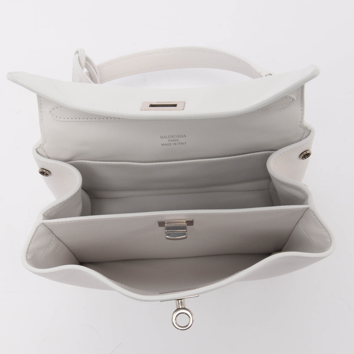 Balenciaga White Smooth Calfskin Mini Rodeo Bag