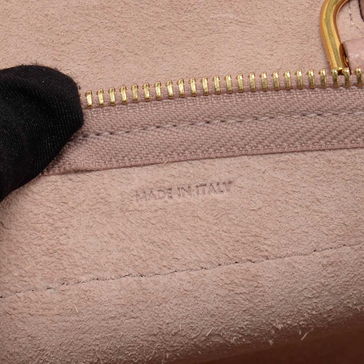 Celine Vintage Pink Grained Calfskin Pico Belt Bag