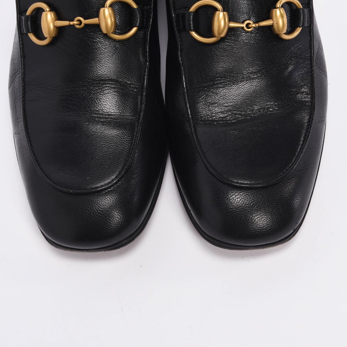 Gucci Black Granada Kid Quentin Loafers 38