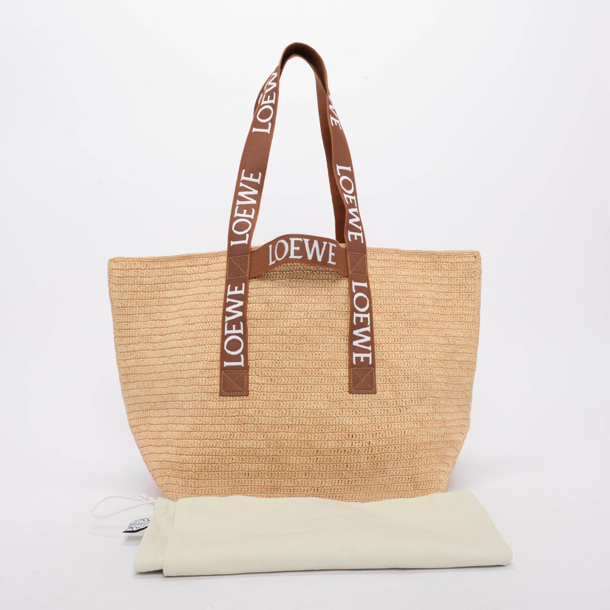 Loewe Raffia Large Fold Tote