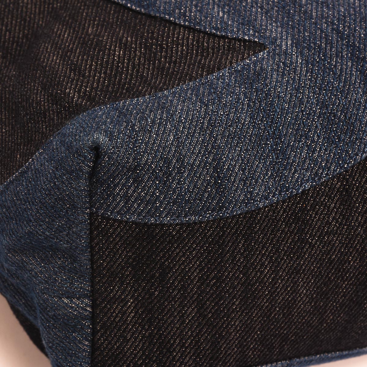 Chanel Two Tone Denim Large CC Shopping Tote