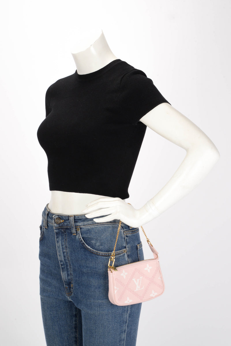 Louis Vuitton Pink Empreinte Monogram Giant Pouch
