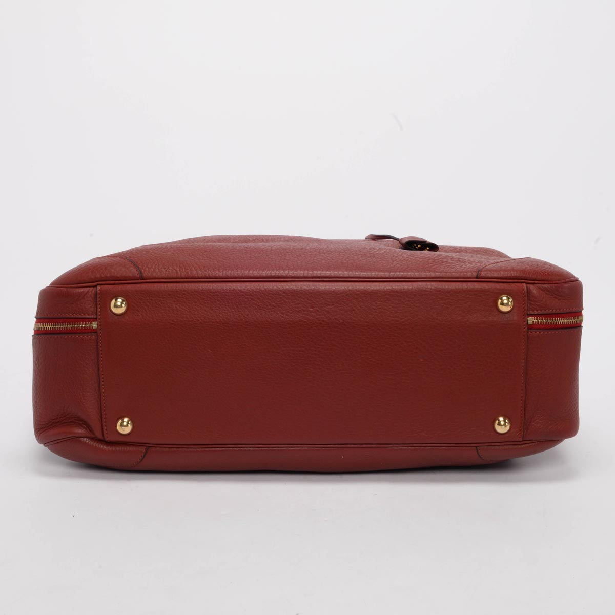 Hermes Rouge H Clemence Victoria Travel Bag 50