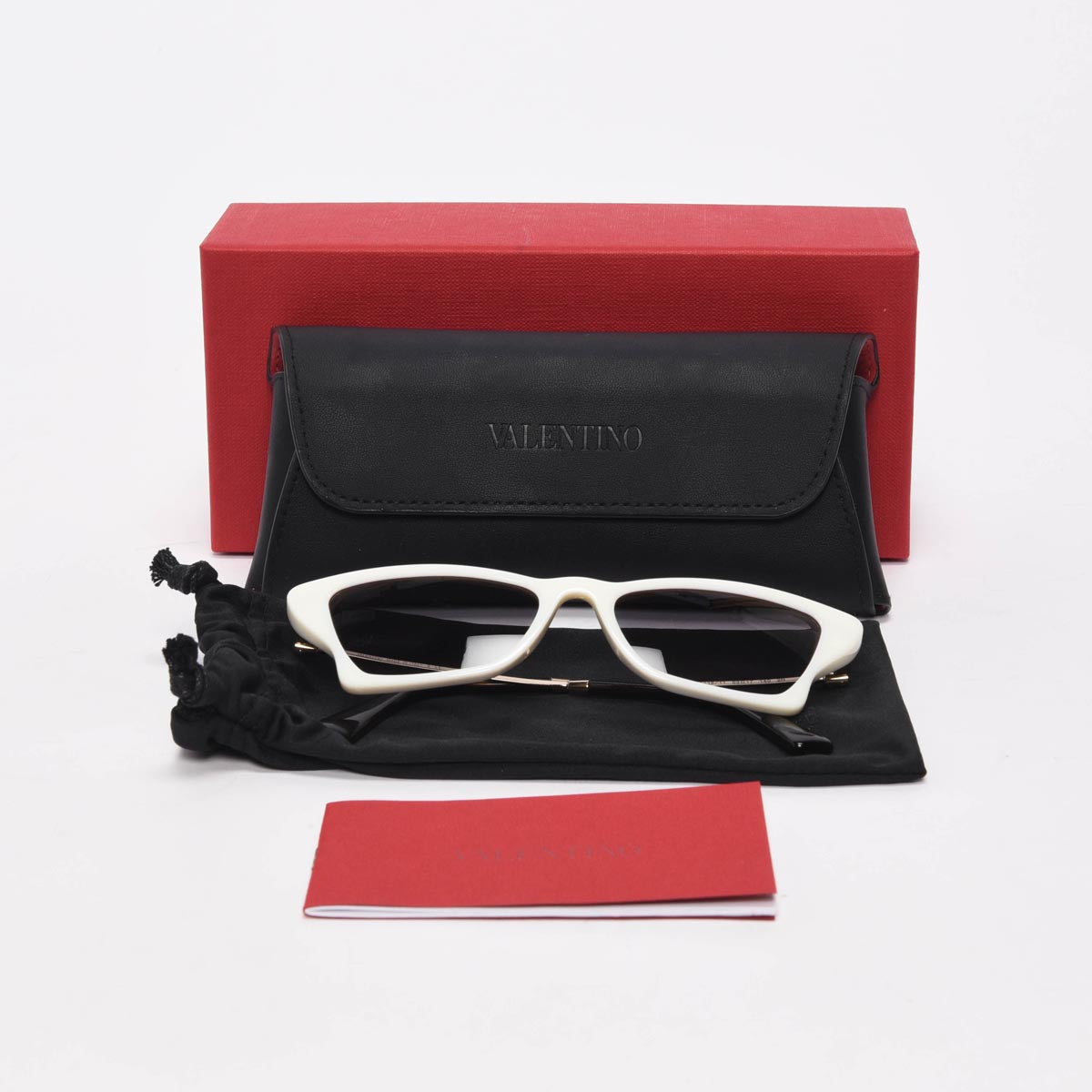 Valentino Ivory Cat Eye Sunglasses