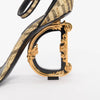 Dolce & Gabbana Gold Metallic Jacquard Keira Sandals 37 - Blue Spinach