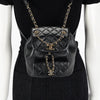 Chanel Black Quilted Calfskin Mini Duma Backpack - Blue Spinach