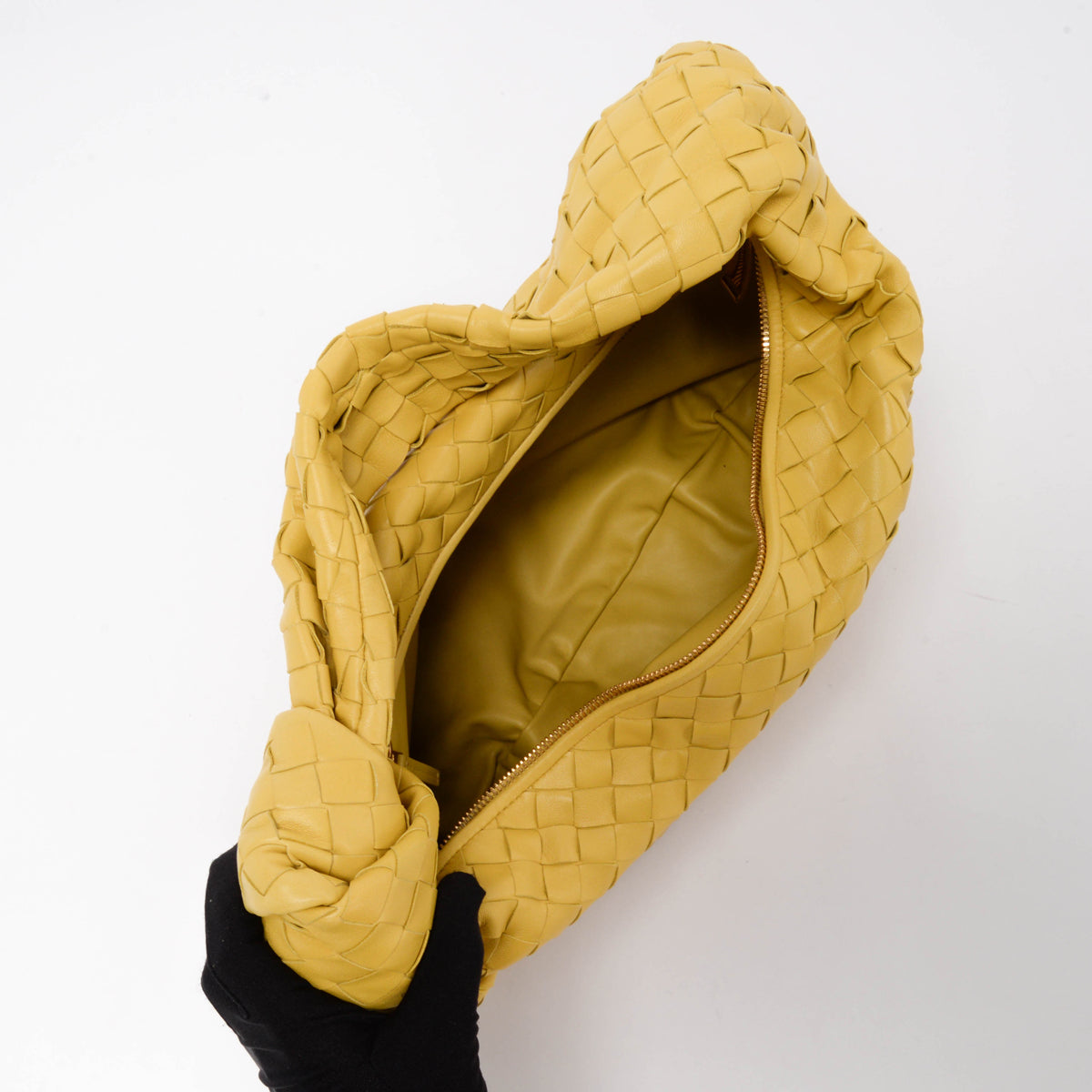 Bottega Veneta Corn Intrecciato Lambskin Small Jodie Bag