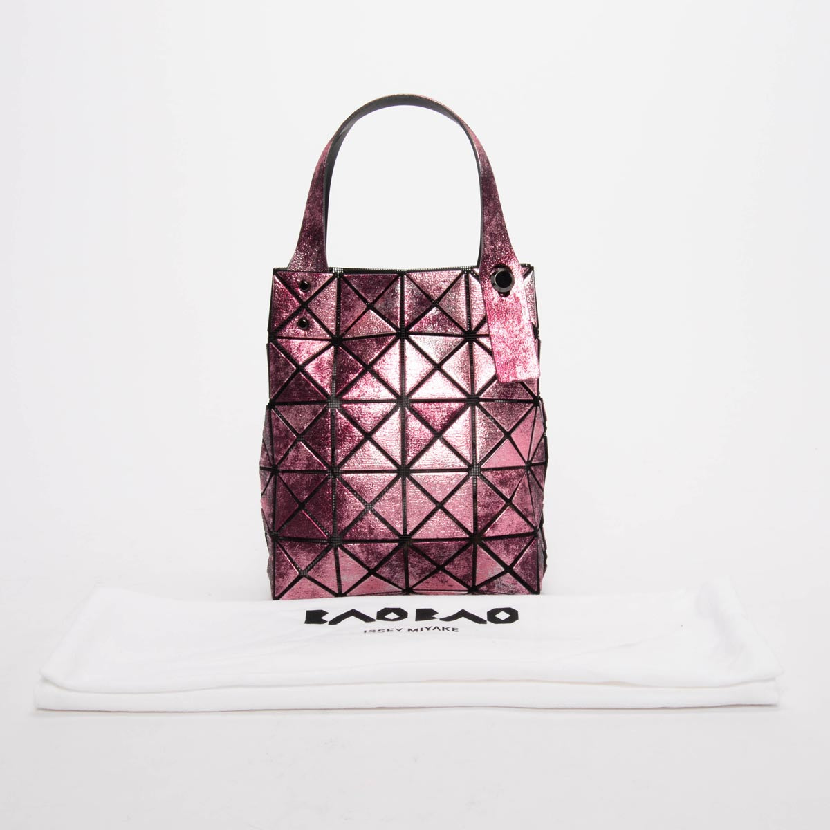 Issey Miyake Pink Platinum Nebula Bao Bao Mini Tote