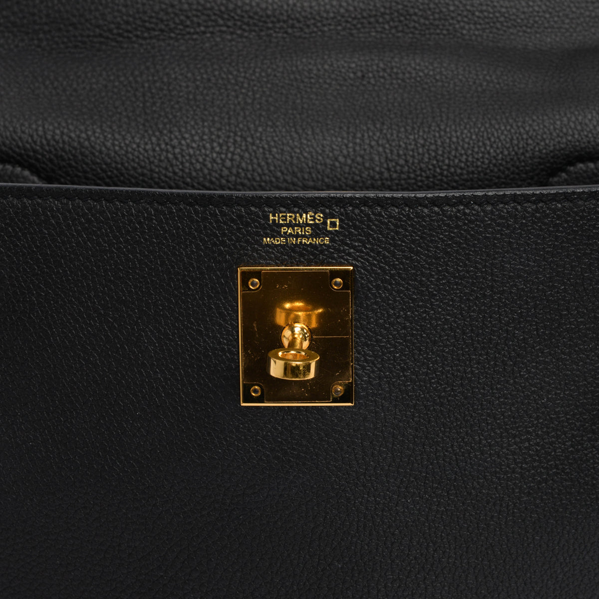 Hermes Black Togo Alligator Touch Kelly 28 GHW