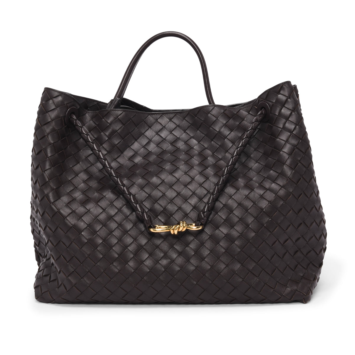 Bottega Veneta Fondant Intrecciato Large Andiamo Tote
