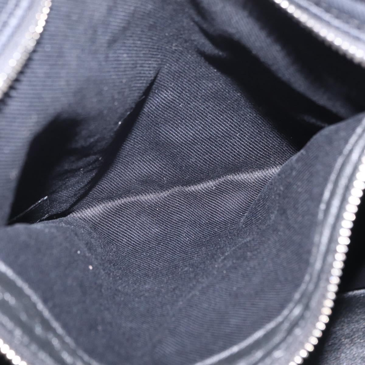 Saint Laurent Black Embossed Leather Rive Gauche Shopper Tote