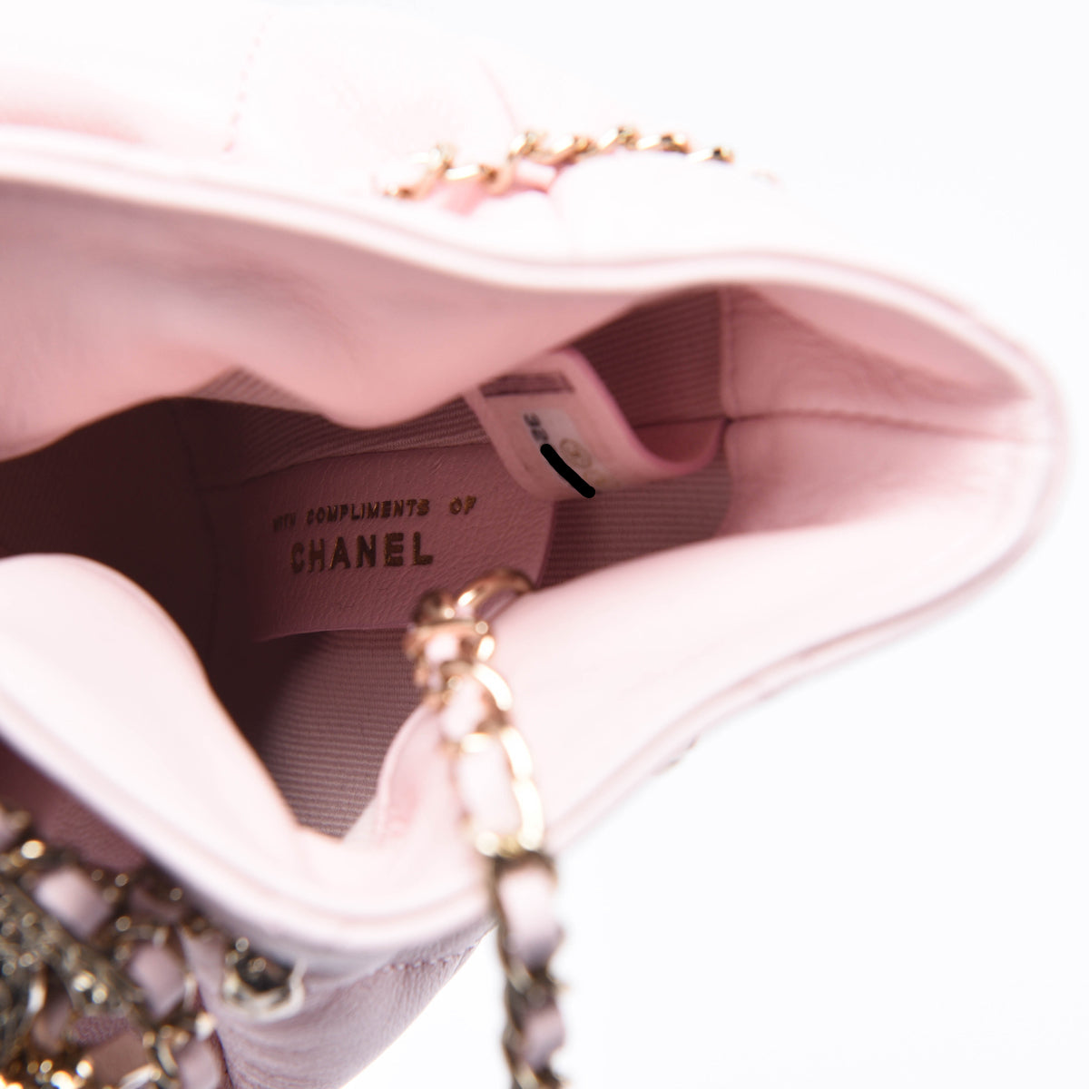 Chanel Light Pink Quilted Calfskin Nano CC Bucket Bag