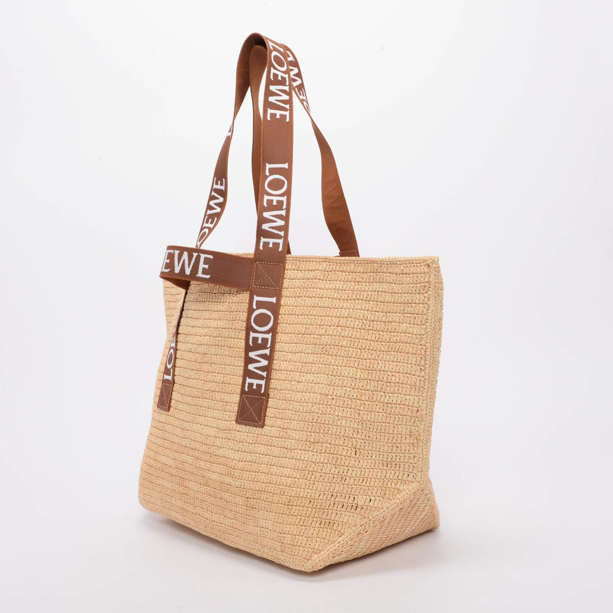 Loewe Raffia Large Fold Tote