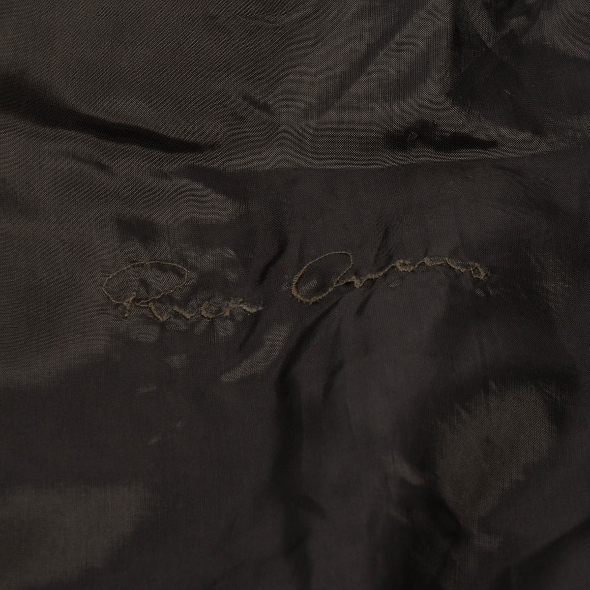 Rick Owens Brown Cotton Drill Open Coat M