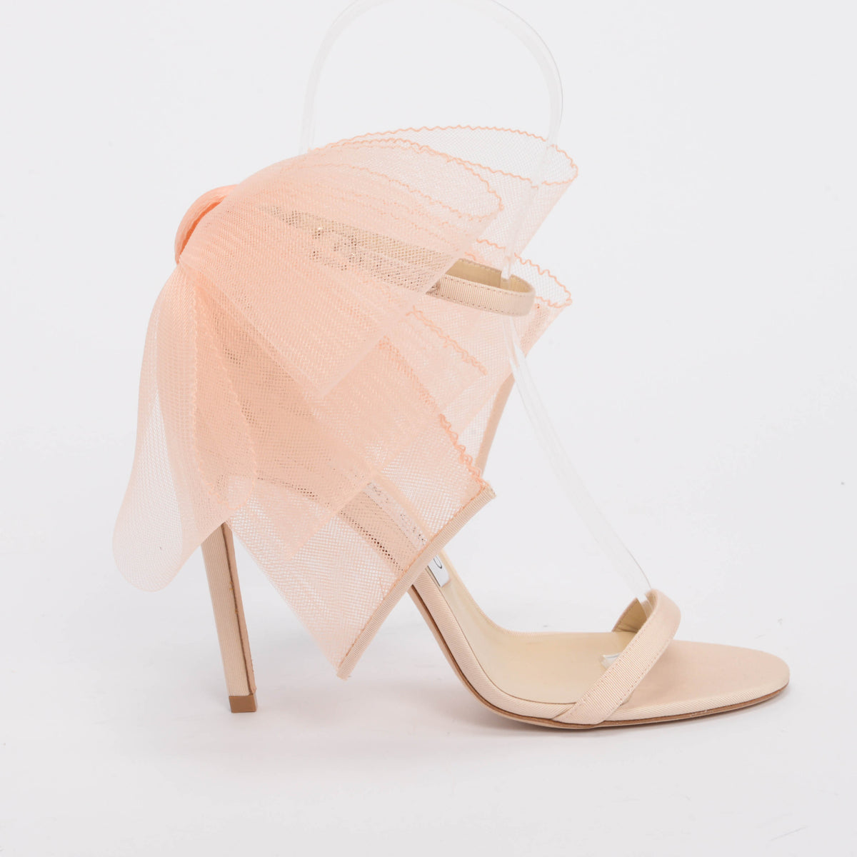 Jimmy Choo Blush Grosgrain Aveline 100 Pumps 37.5