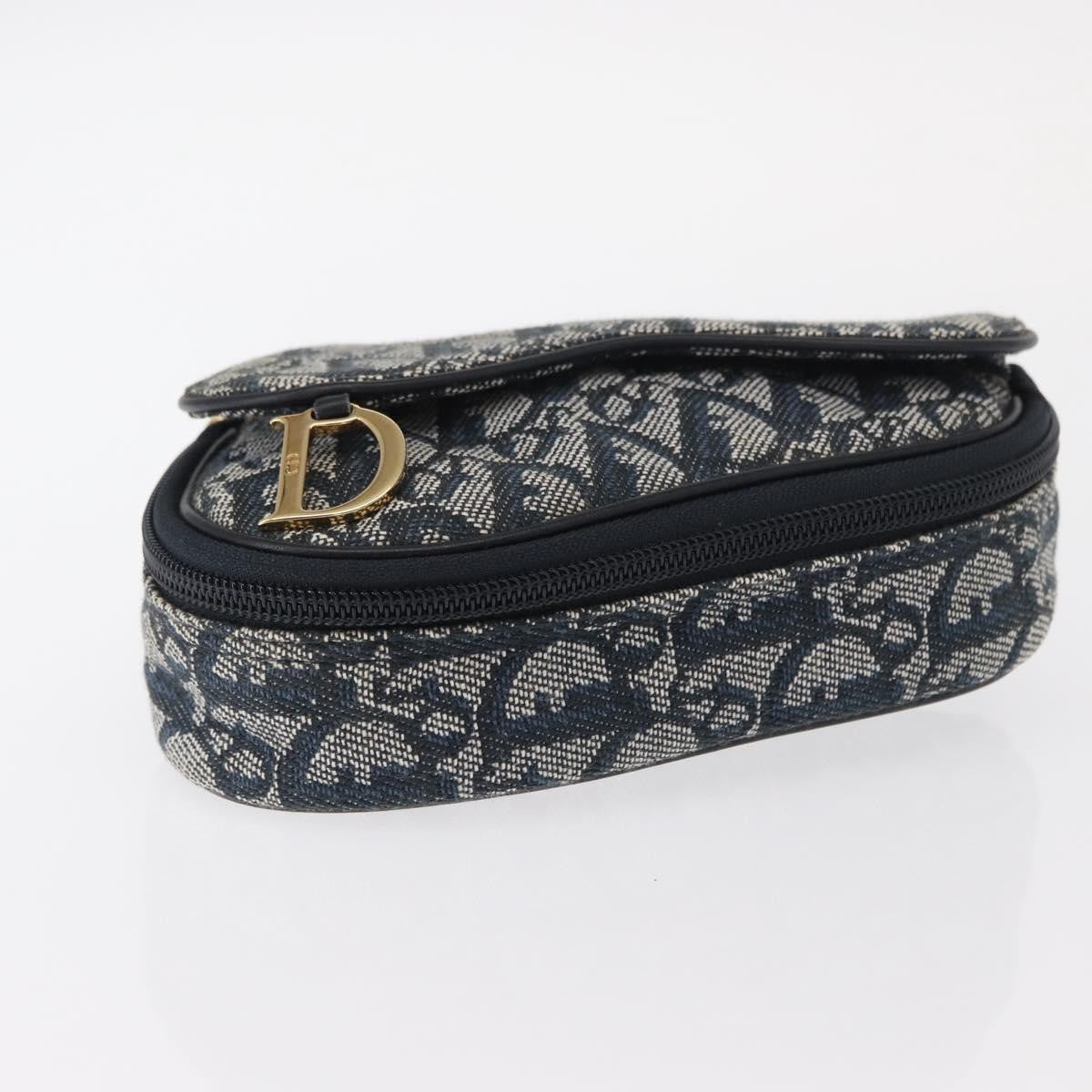 Dior Blue Diorissimo Saddle Cosmetic Pouch