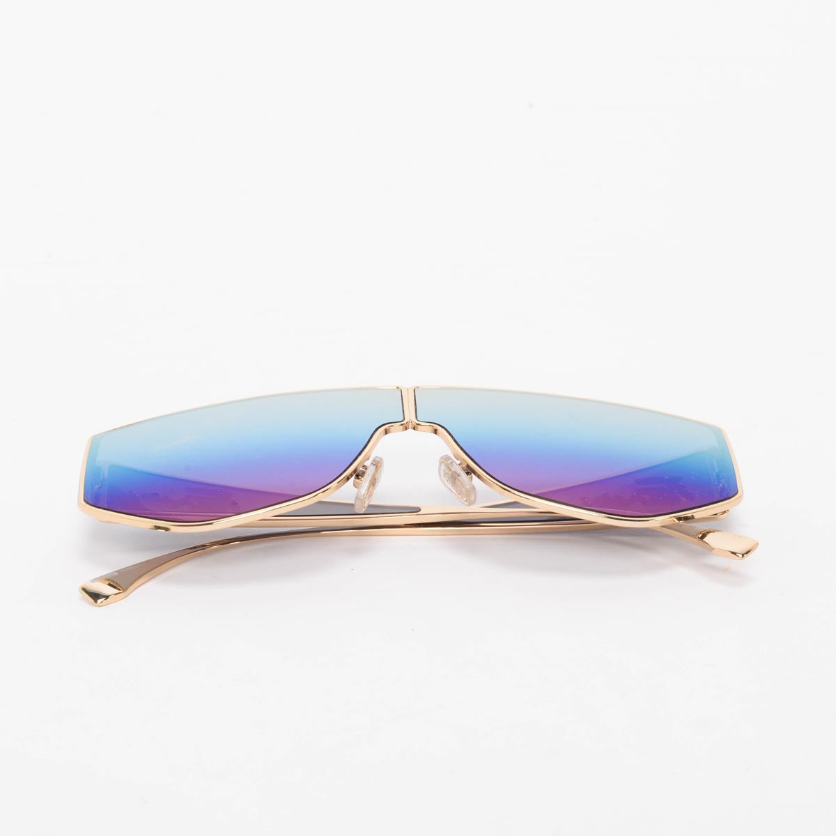 Fendi Blue Disco Geometric Sunglasses