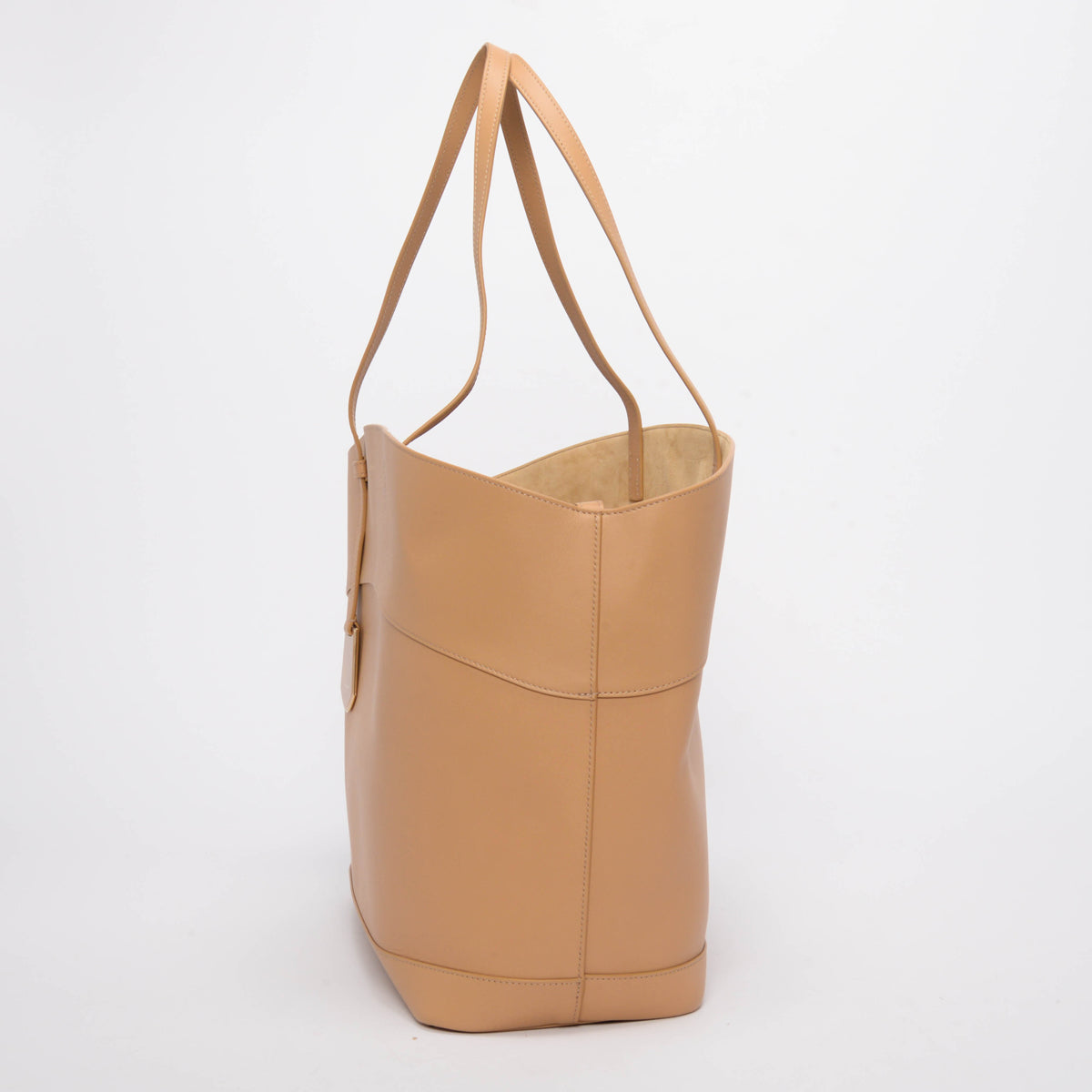 Ferragamo Light Camel Smooth Calfskin Charming XL Tote