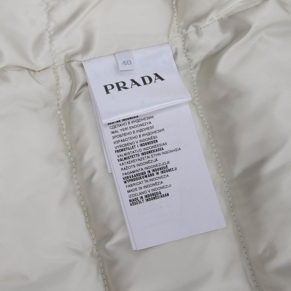Prada Grey Nylon Belted Fur Trim Hood Puffer Jacket IT 40