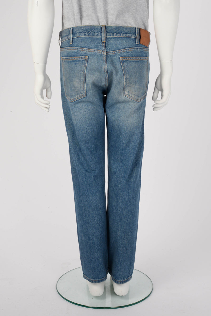 Gucci Indigo Washed Denim Classic Jeans 35