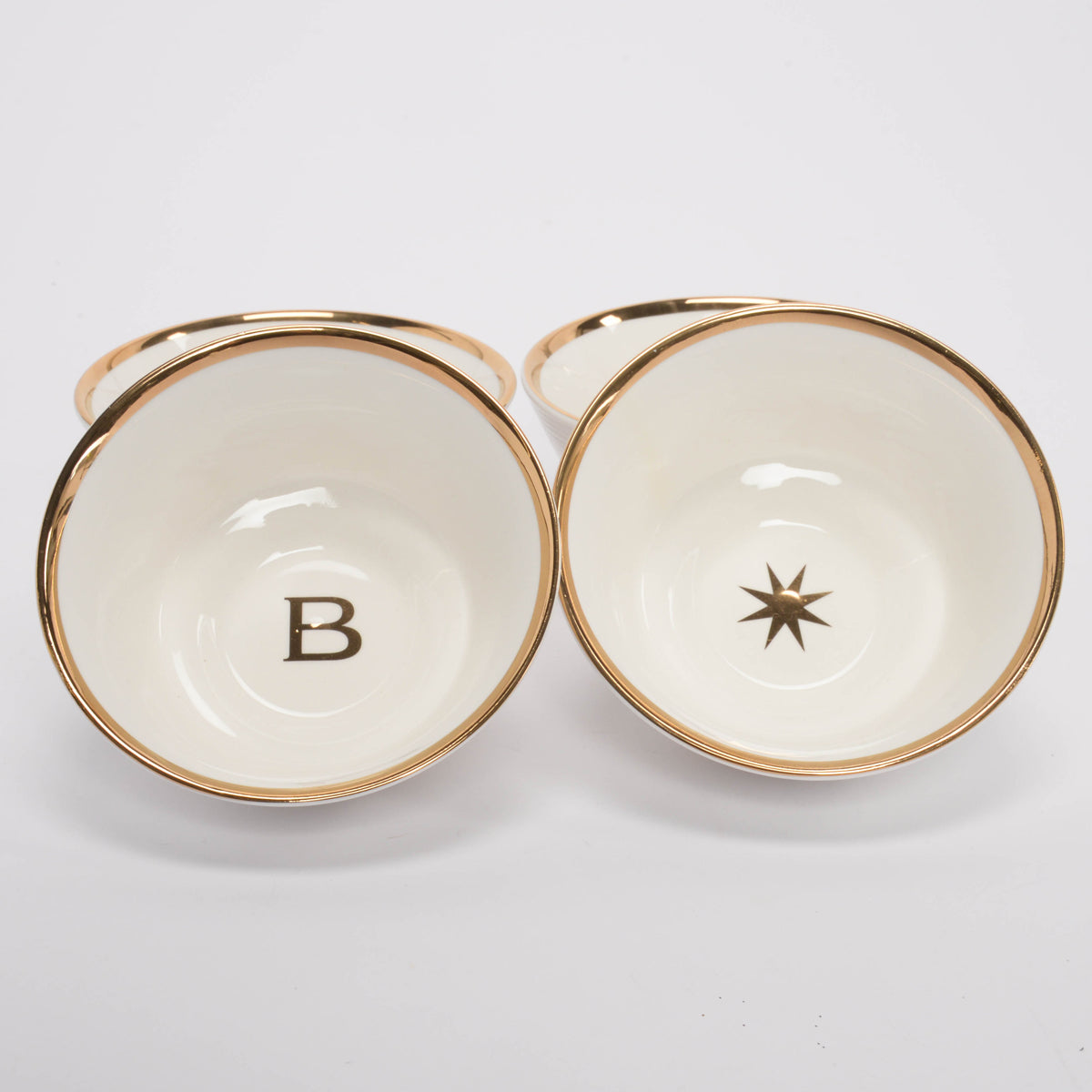 Bulgari White Ceramic 4 Bowl Set