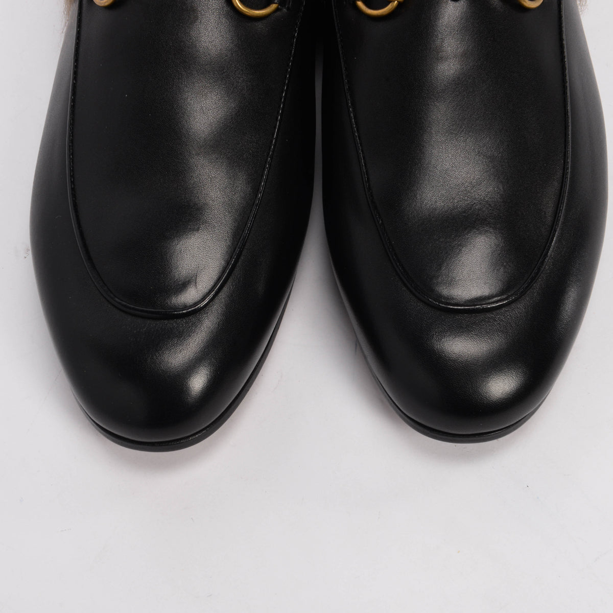 Gucci Black 2015 Re-Edition Princetown Slippers 41