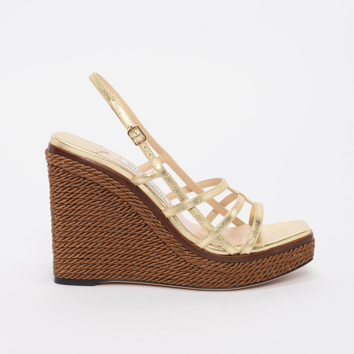 Jimmy Choo Brown Rope Ariela Espadrille Wedges 39