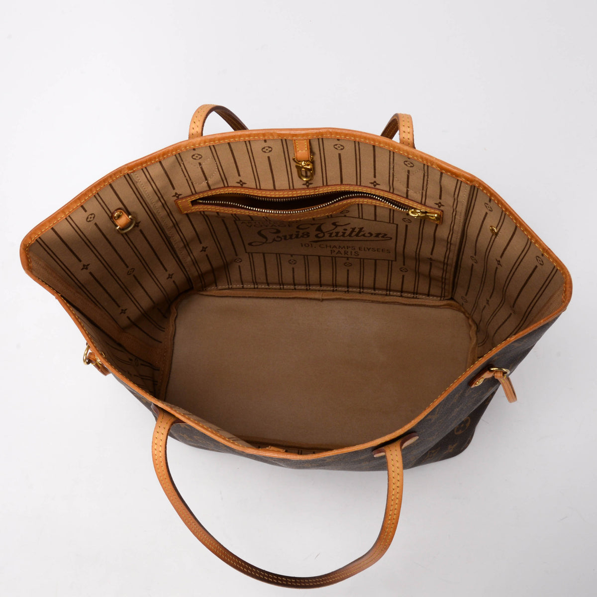 Louis Vuitton Rose Beige Monogram Neverfull MM