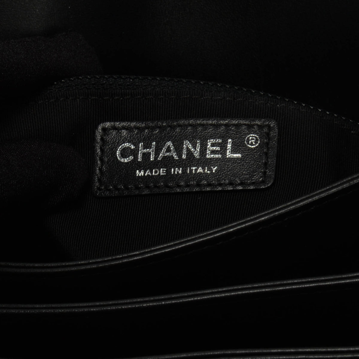 Chanel Black Lambskin Medium Tramezzo Bag